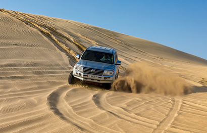 Camping in the desert