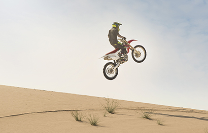 Camping in the desert